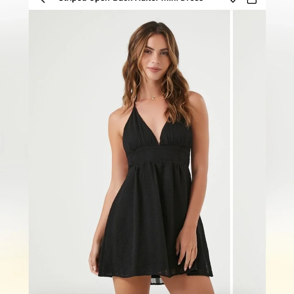 Open back halter mini dress - Picture 4 of 5